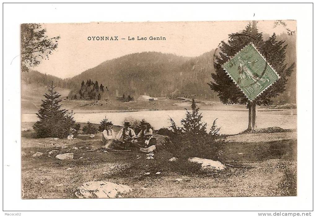 OYONNAX Dpt 01 Le Lac Genin ANIMEE TBE - Oyonnax