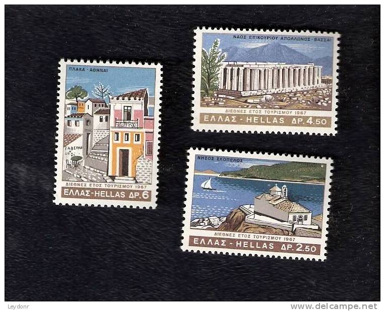Greece - International Tourist Year - Scott # 893-895 Mint Never Hinged - Unused Stamps