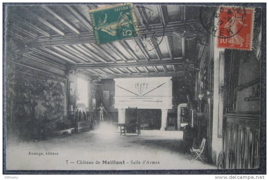 CPA 18-MEILLANT-CHATEAU-SALLE D´ARMES- - Meillant