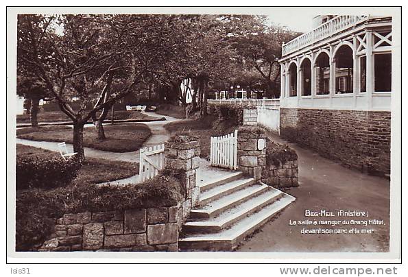 Dép 29 - Y577- Beg Meil -Salle à Manger Du Grand Hôtel Devant Son Parc & La Mer - Bon état - Semi Moderne Petit Format - Beg Meil