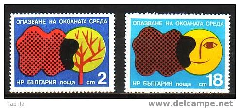 BULGARIA / BULGARIE - 1976 - Protection De La Nature - 2v ** - Unused Stamps