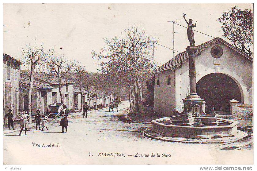 RIANS   AVENUE DE LA GARE - Rians