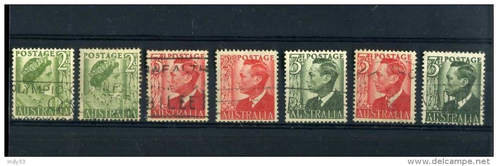 -  AUSTRALIE  1937/52 . TIMBRES DE 1950/52 . - Used Stamps