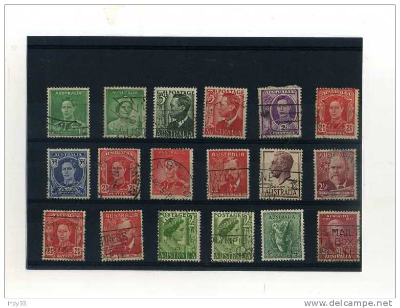 - AUSTRALIE 1937/52  . TIMBRES DE 1937/42 . - Used Stamps