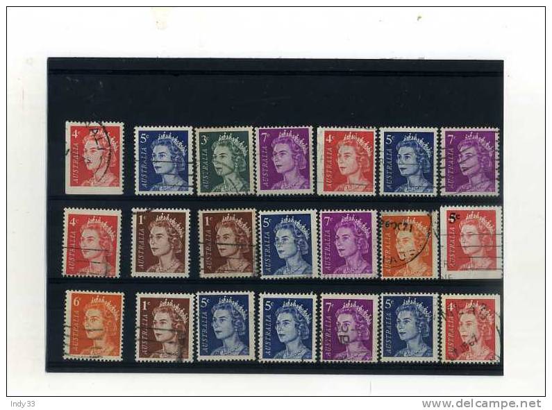 - AUSTRALIE 1966/79 . ENSEMBLE DE TIMBRES D´ AUSTRALIE  . - Used Stamps