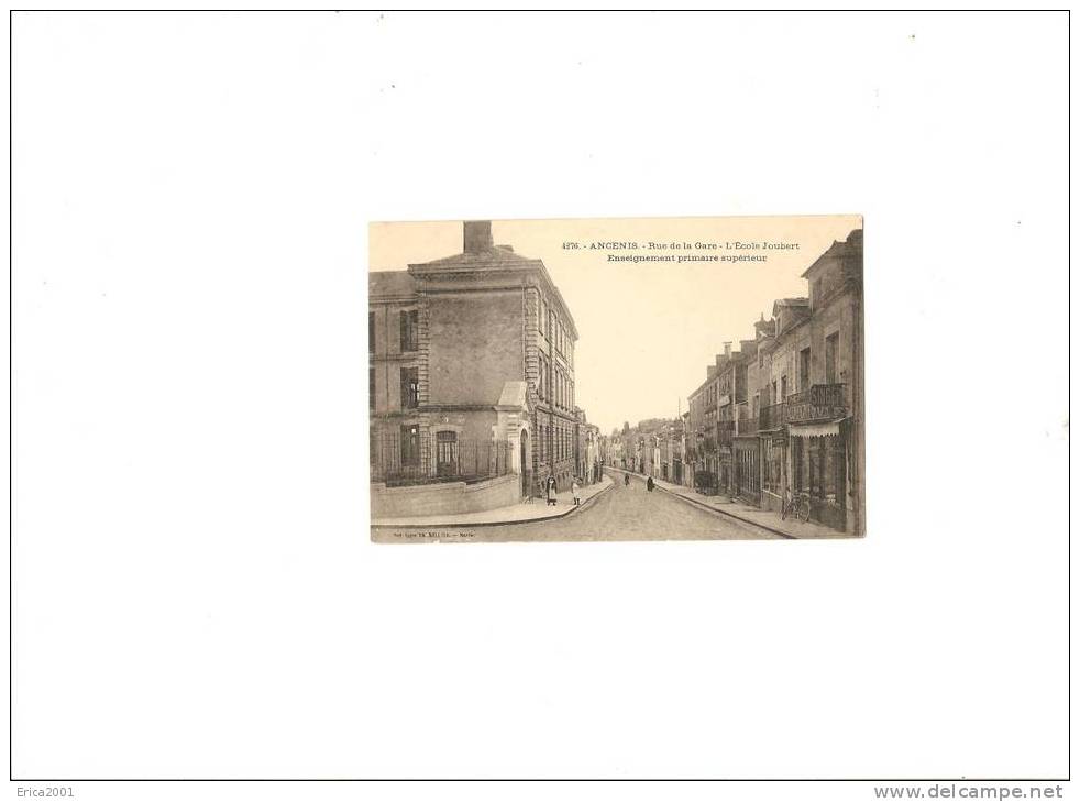 Ancenis   . Rue De La Gare Et  L´école Joubert - Ancenis