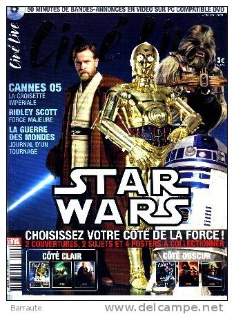 CINE LIVE N° 90 MAI 2005 " STAR WARS " LA Revanche Des SITH "  Avec Le CD . - Film/ Televisie