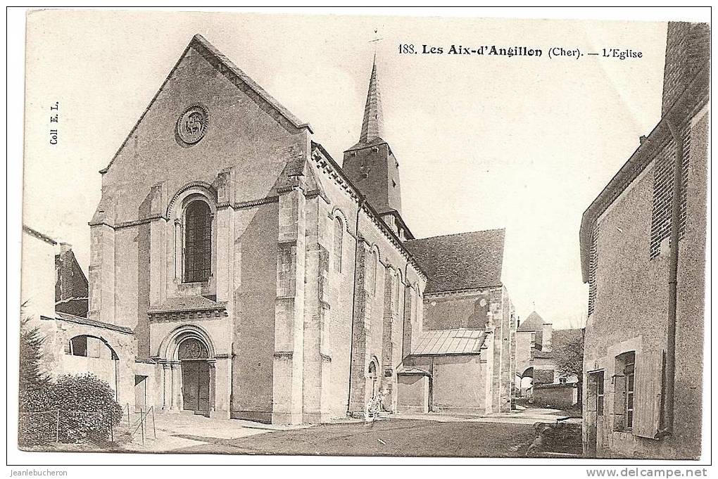 C . P . A   (    LES-AIX- D´ANGILLON  "l´église " Carte Comme Neuve ) - Les Aix-d'Angillon