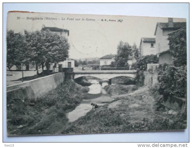 LE PONT SUR LE GARON - Brignais