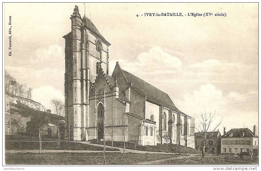 C . P . A   (  IVRY- LA - BATAILLE " L´église "  Belle Prise De Vue  - Carte Comme Neuve ) - Ivry-la-Bataille