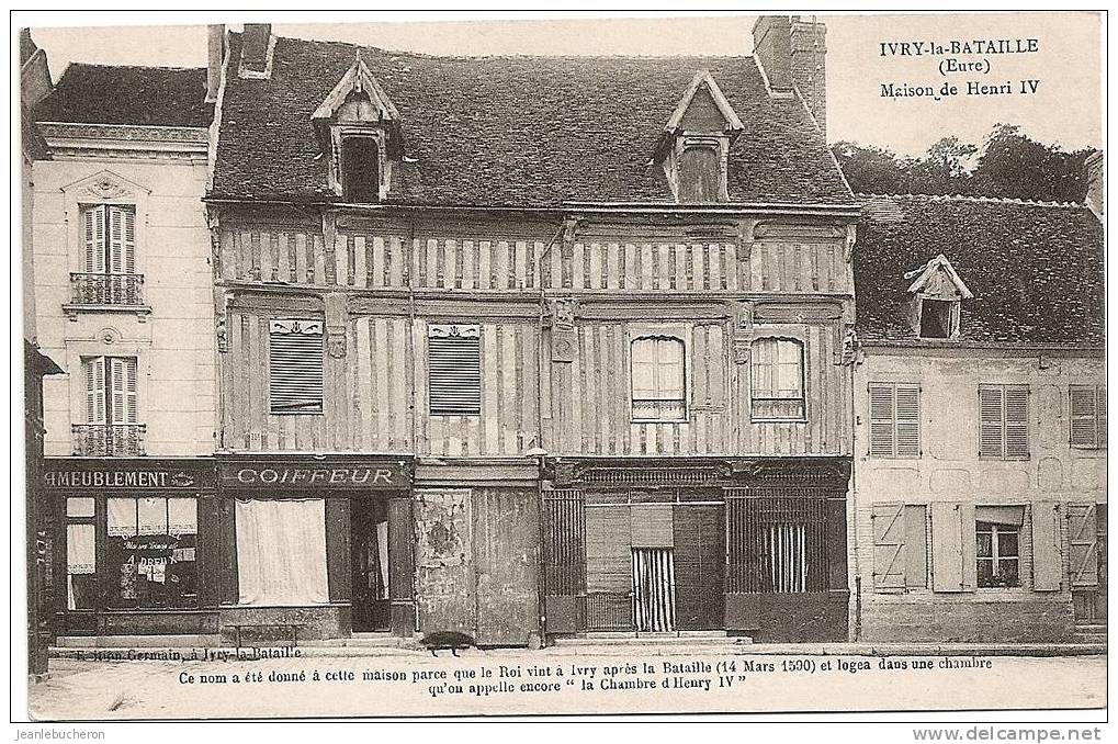 C . P . A   (  IVRY- LA - BATAILLE "maison De Henri Iv "  Belle Prise De Vue  - Carte Comme Neuve ) - Ivry-la-Bataille