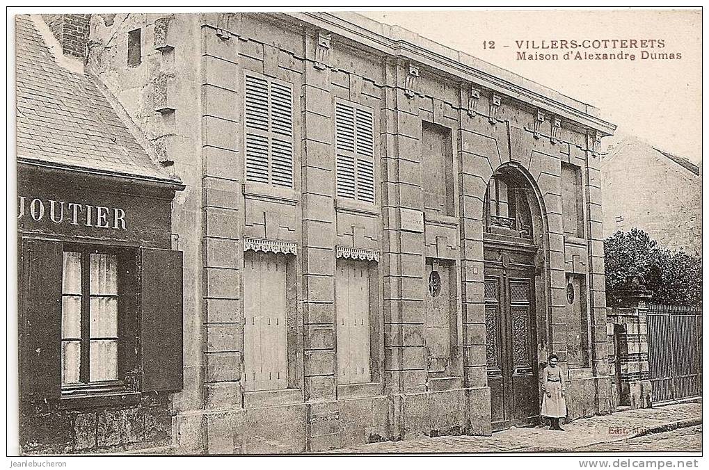 C . P . A   ( VILLERS  - COTTERETS "la Maison D´ Alexandre Dumas " Carte Comme Neuve- Plan Rare  ) - Villers Cotterets