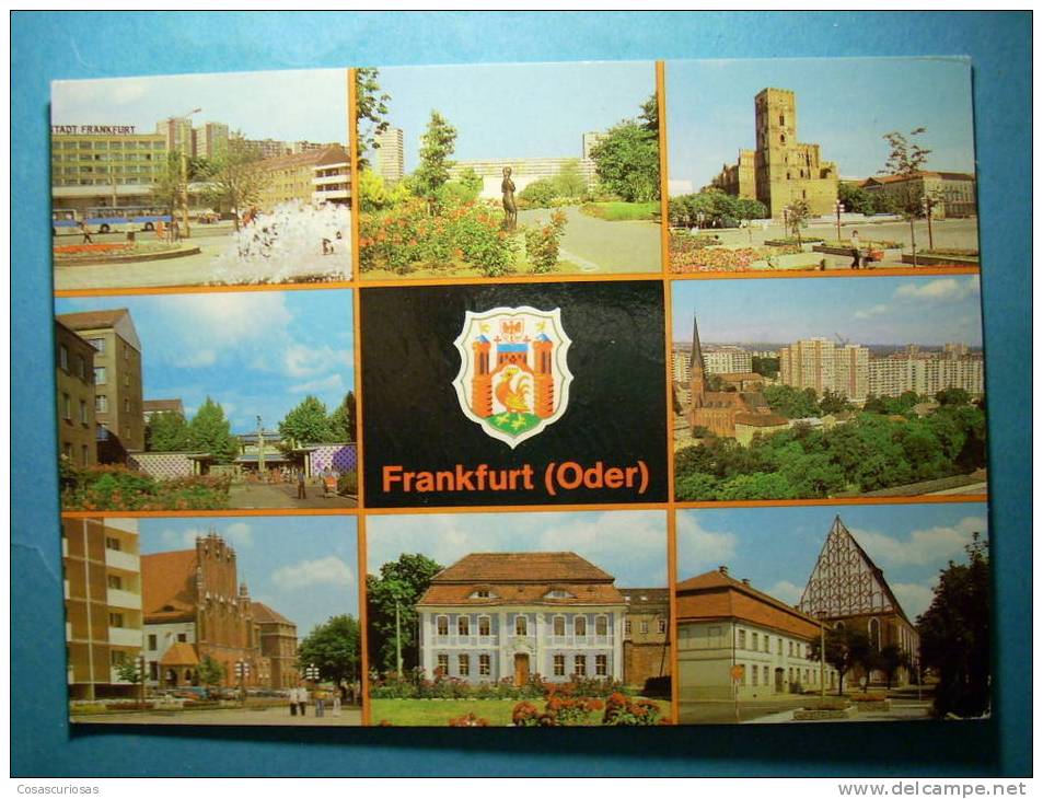 R.636 ALEMANIA GERMANY DEUTSCHLAND BRANDEMBURGO FRANKFURT ODER AÑOS 60/70 CIRCULADA SIN SELLO MAS EN MI TIENDA - Frankfurt A. D. Oder