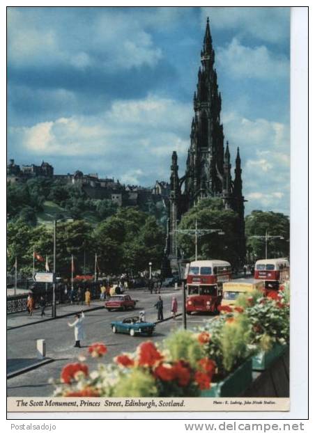 (UK56) THE SCOTT MONUMENT, PINCES STREET. EDINBURGH . AURO DECAPOTABLE - Midlothian/ Edinburgh