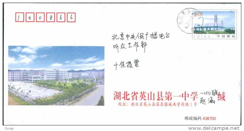 Basketball Stadium , Bridge ,    Prepaid Cover , Postal Stationery - Basketball