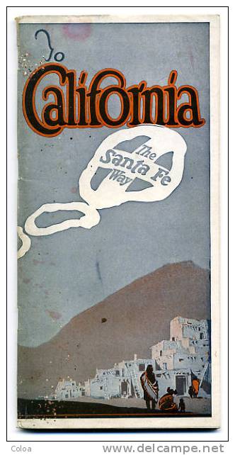 Californie California The Santa Fe Way  Juin 1924 - 1900-1949