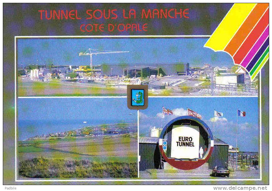 Carte Postale 62.  Sangatte  Le Tunnel Sous La Manche Trés  Beau Plan - Sangatte