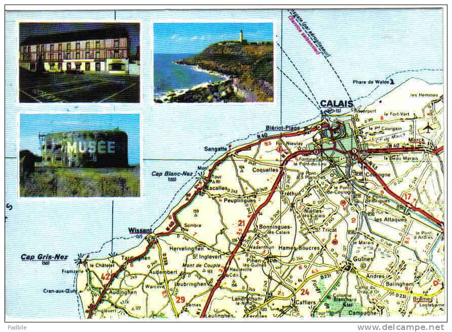 Carte Postale 62.  Wissant Entre Calais Et Boulogne  Hotel  Normandie Le Musée Le Cap Trés  Beau Plan - Wissant