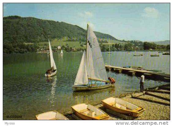 38 CHARAVINES Le Lac De Paladru L´Ecole De Voile - Charavines