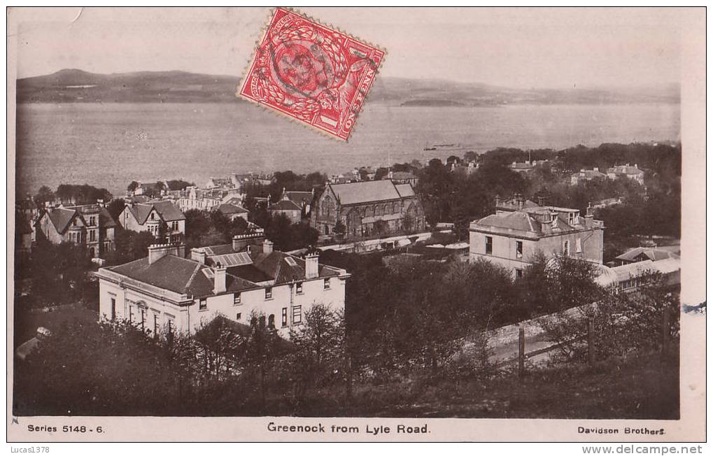 GREENOCK FROM LYLE ROAD - Renfrewshire