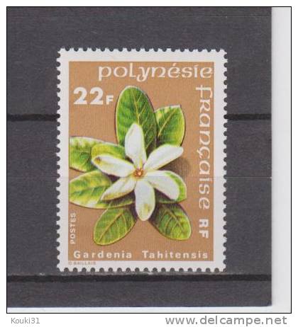 Polynésie Française YT 129 ** : Fleur , Gardenia Tahitensis - 1979 - Unused Stamps
