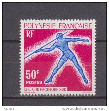 Polynésie Française YT 23 ** : Lancer De Javelot - 1963 - Unused Stamps