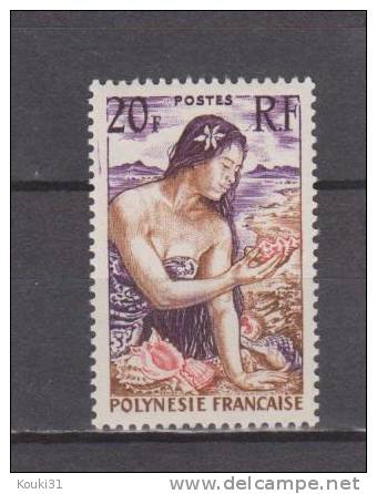 Polynésie Française YT 11 ** : Jeune Fille Au Coquillage - 1958 - Nuevos