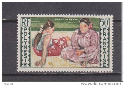 Polynésie Française YT PA 2 ** : Tahitiennes Au Bord De La Mer , Par Gauguin - 1958 - Unused Stamps