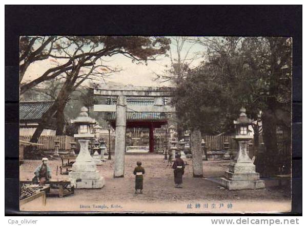 JAPON Kobe, Ikuta Temple, Shinto, Animée, Colorisée, Ed ?, 1908 - Kobe