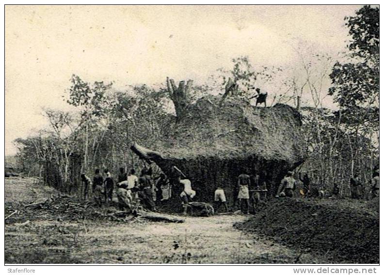 KATANGA CONGO BELGE ELISABETHVILLE NIVELLEMANT D´UNE ERMITIERE  1917 VERWIJDEREN VAN EEN TERMIETENHEUVEL IN KATANGA - Kinshasa - Leopoldville