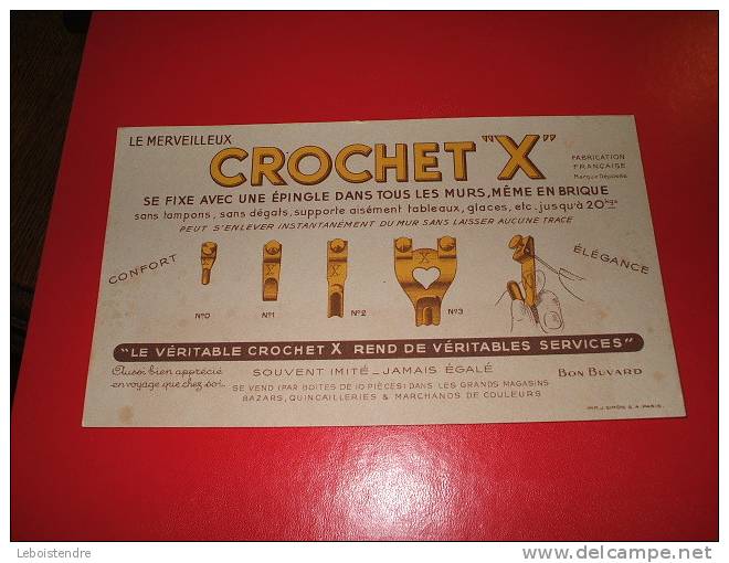 BUVARD : CROCHEX "X" :  21 CM X  12 CM - Papierwaren