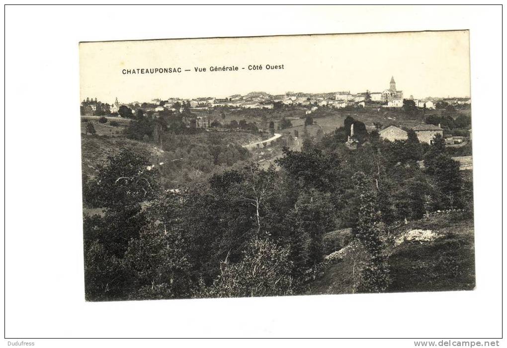 CHATEAUPONSAC    VUE GENERALE - Chateauponsac