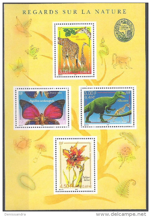 France 2000 Yvert Bloc Feuillet 31 Neuf ** Cote (2012) 5.00 Euro Nature De France - Neufs