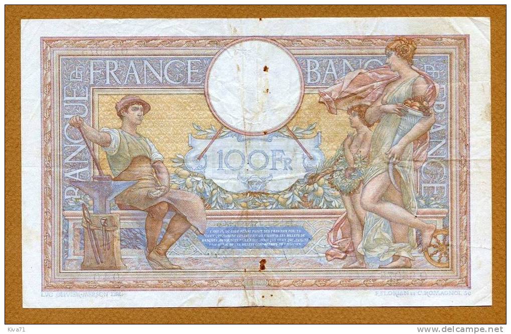 100 FRANCs "L.O.M."   30    3  1939   TTB+    F25 - 100 F 1908-1939 ''Luc Olivier Merson''