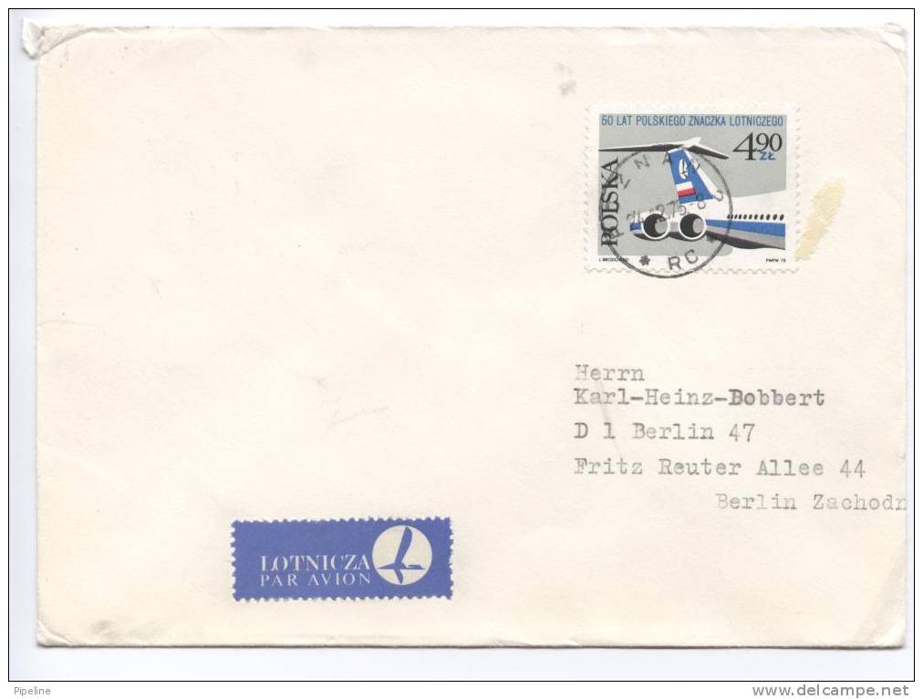 Poland Cover Sent To Germany 24-12-1975 - Lettres & Documents