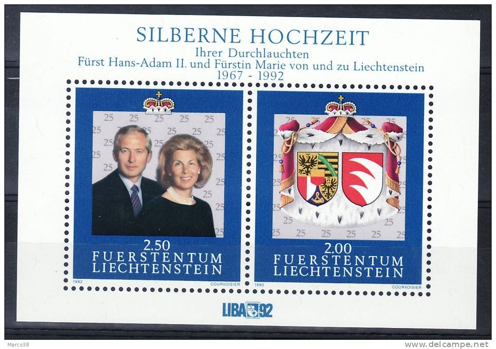 LIECHTENSTEIN:  BF.n°17 **       - Cote 7,50€ - - Blocs & Feuillets