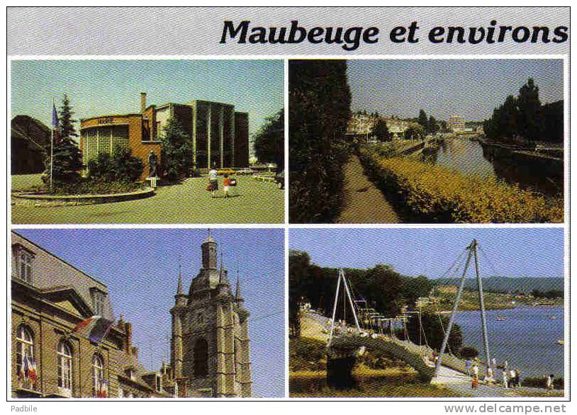 Carte Postale 59. Maubeuge Clairs De Lune   Trés Beau Plan - Maubeuge