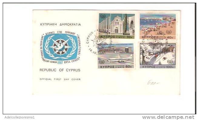 15097)lettera F.d.c  Greche Con 10m+40m+50m+100m Da Cyprus A Città Il 16-10-1967 - Brieven En Documenten