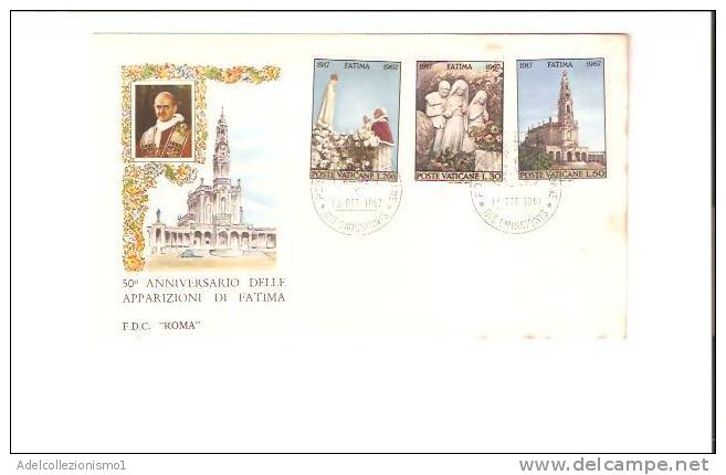 15132)lettera F.d.c Poste Vaticane Con 50£ + 30£ +200£ Fatima  Da Città Del Vaticano A Città Il 13-10-1967 - Storia Postale