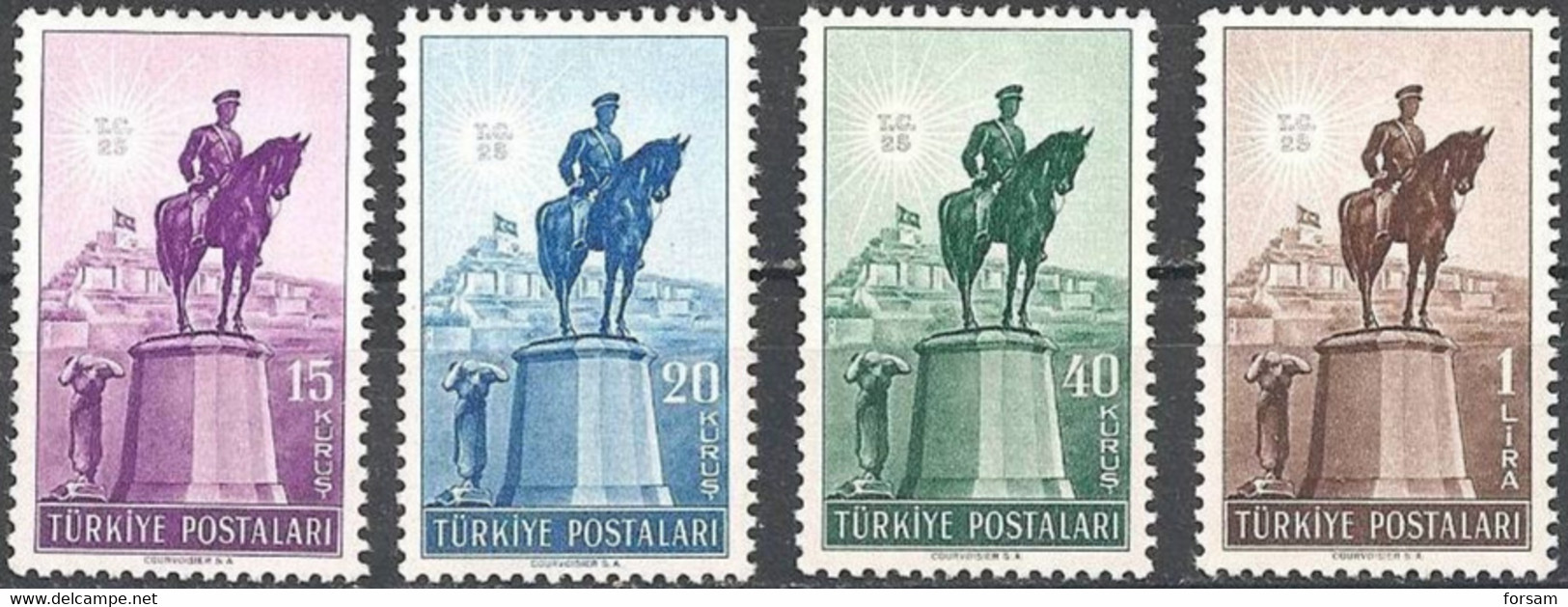 TURKEY..1948..Michel # 1221-1224...MLH...MiCV - 8.50 Euro. - Unused Stamps