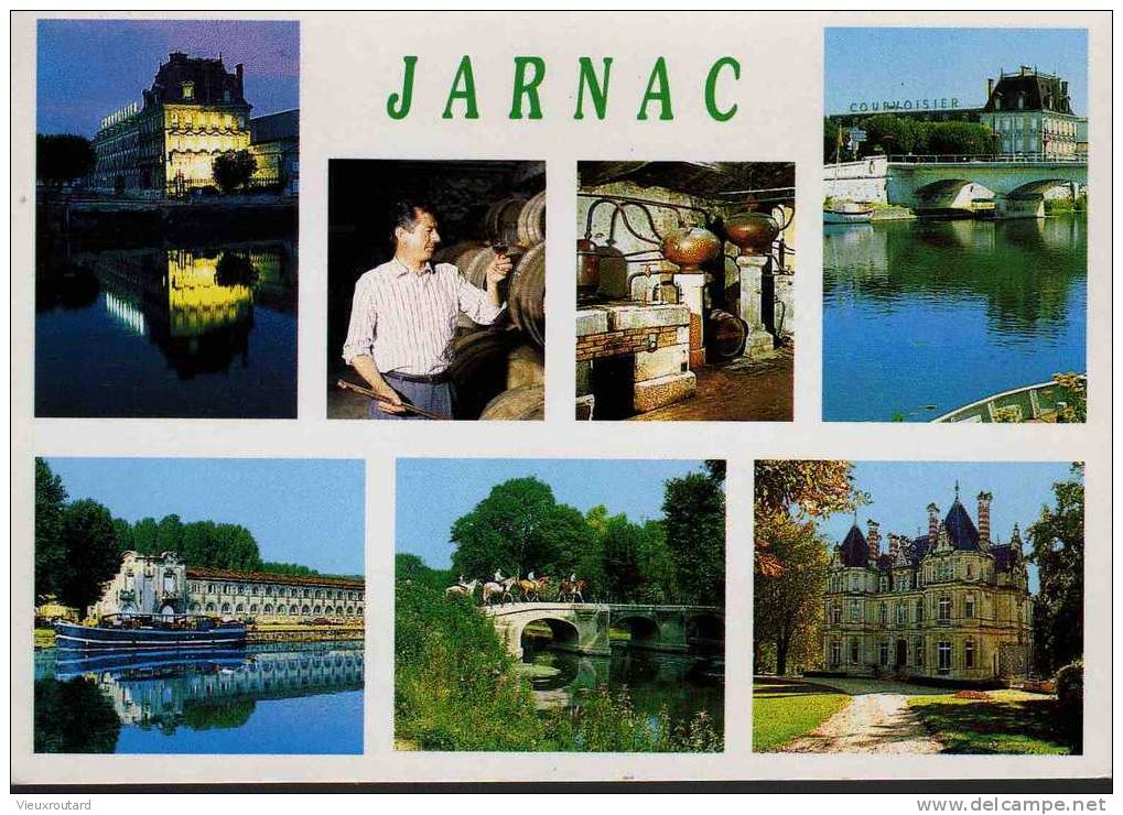 CPSM.  JARNAC. 7 VUES. DATEE 1997. - Jarnac