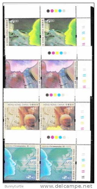 Hong Kong 2002 Cyber Industry In HK Blk Of 2 MNH - Neufs