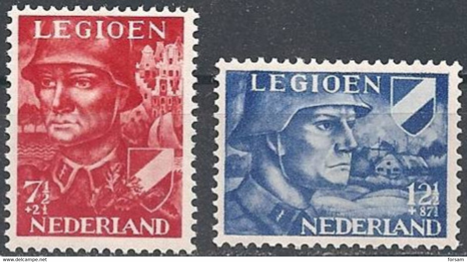 NETHERLANDS..1942..Michel #  402-403...MLH. - Neufs