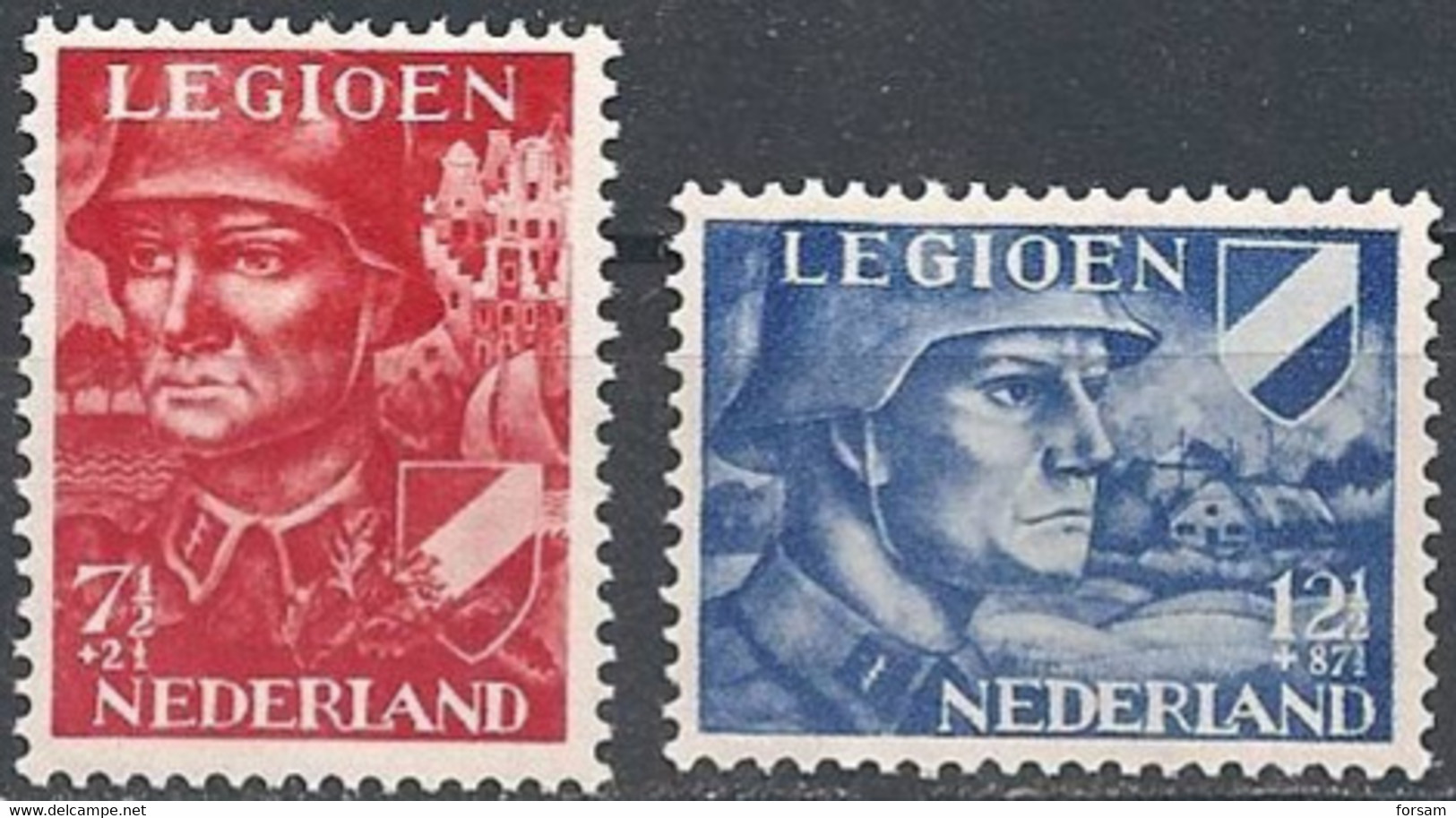 NETHERLANDS..1942..Michel #  402-403...MLH. - Ungebraucht