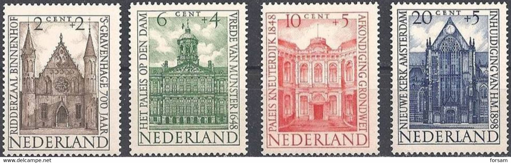 NETHERLANDS..1948..Michel #  503-506...MLH. - Unused Stamps