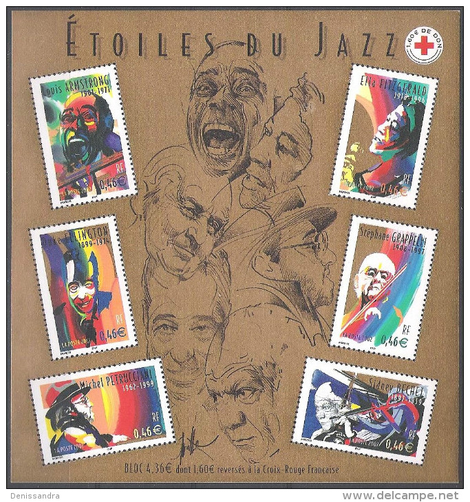 France 2002 Yvert Bloc Feuillet 50 Neuf ** Cote (2012) 12.00 Euro Grand Interprêtes De Jazz - Neufs