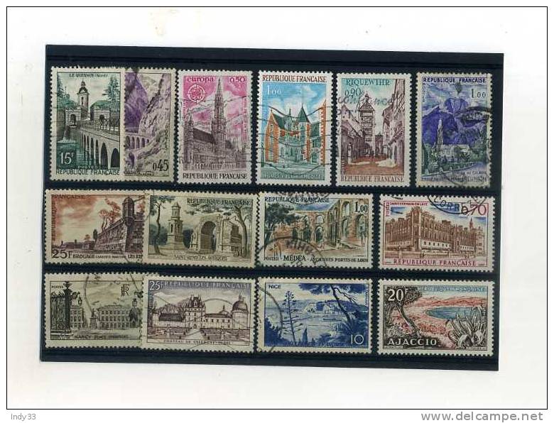 - FRANCE . ENSEMBLE DE TIMBRES DE  PAYSAGES . OBLITERES - Colecciones Completas