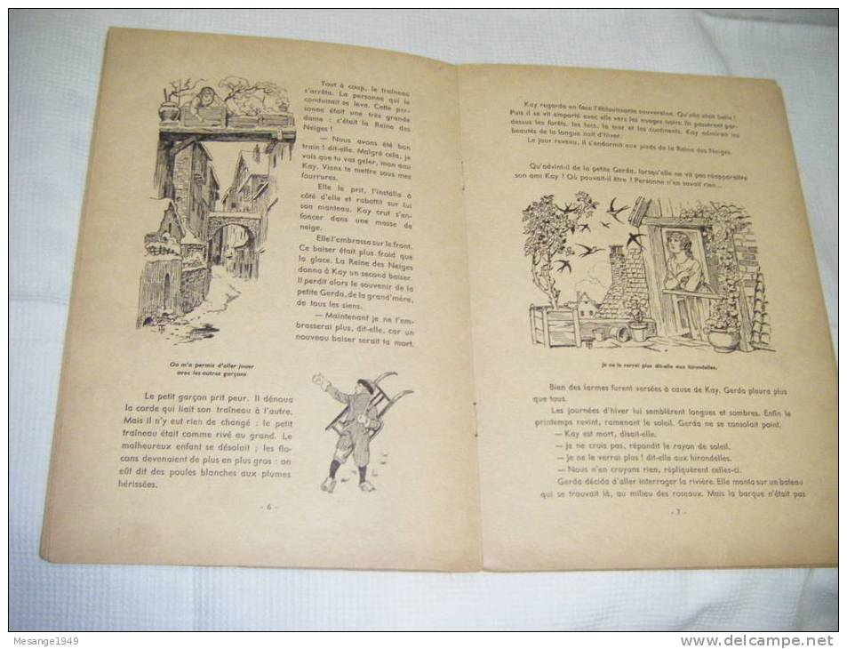 conte d´ardersen --la reine des neiges-illustrations h.thiriet imagerie merveilleuse de l´enfance- jl 23/ 8487