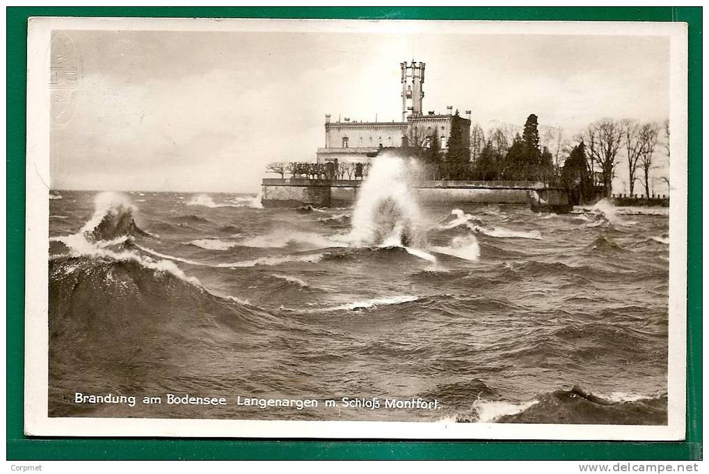 BRANDUNG Am BODENSEE - Langenargen M.Schloss Montfort - REAL PHOTO 1938 POSTCARD - Tuebingen