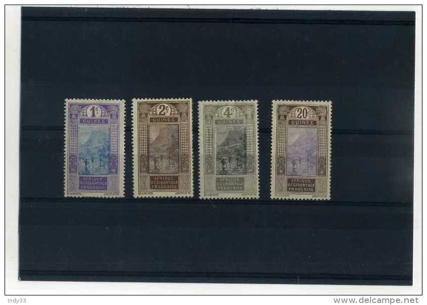 - FRANCE . GUINEE . TIMBRES DE 1913/17 . - Unused Stamps